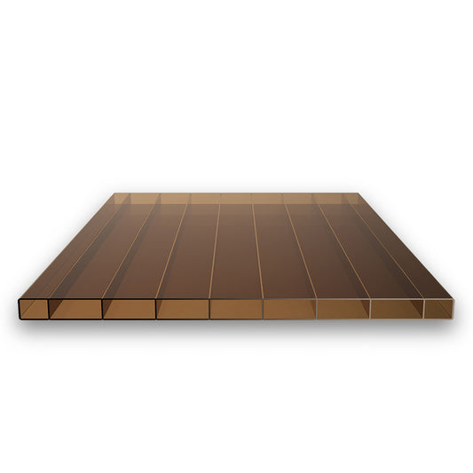 Acrylglas Doppelstegplatten 16mm bronze