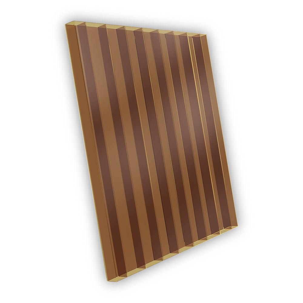 Acrylglas Doppelstegplatten 16mm bronze
