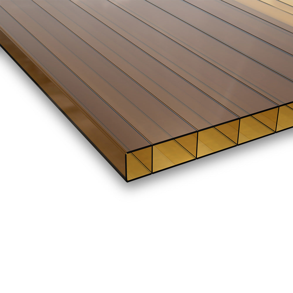 Acrylglas Doppelstegplatten 16mm bronze