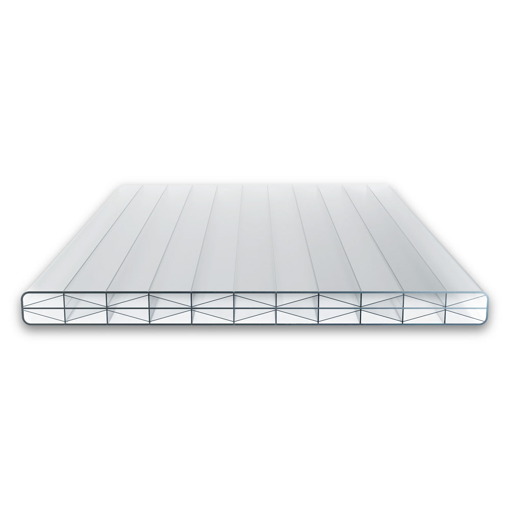 Polycarbonat Doppelstegplatten 16 mm X-Struktur klar/farblos