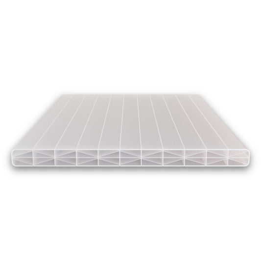 Polycarbonat Doppelstegplatten 16 mm X-Struktur opal/weiß