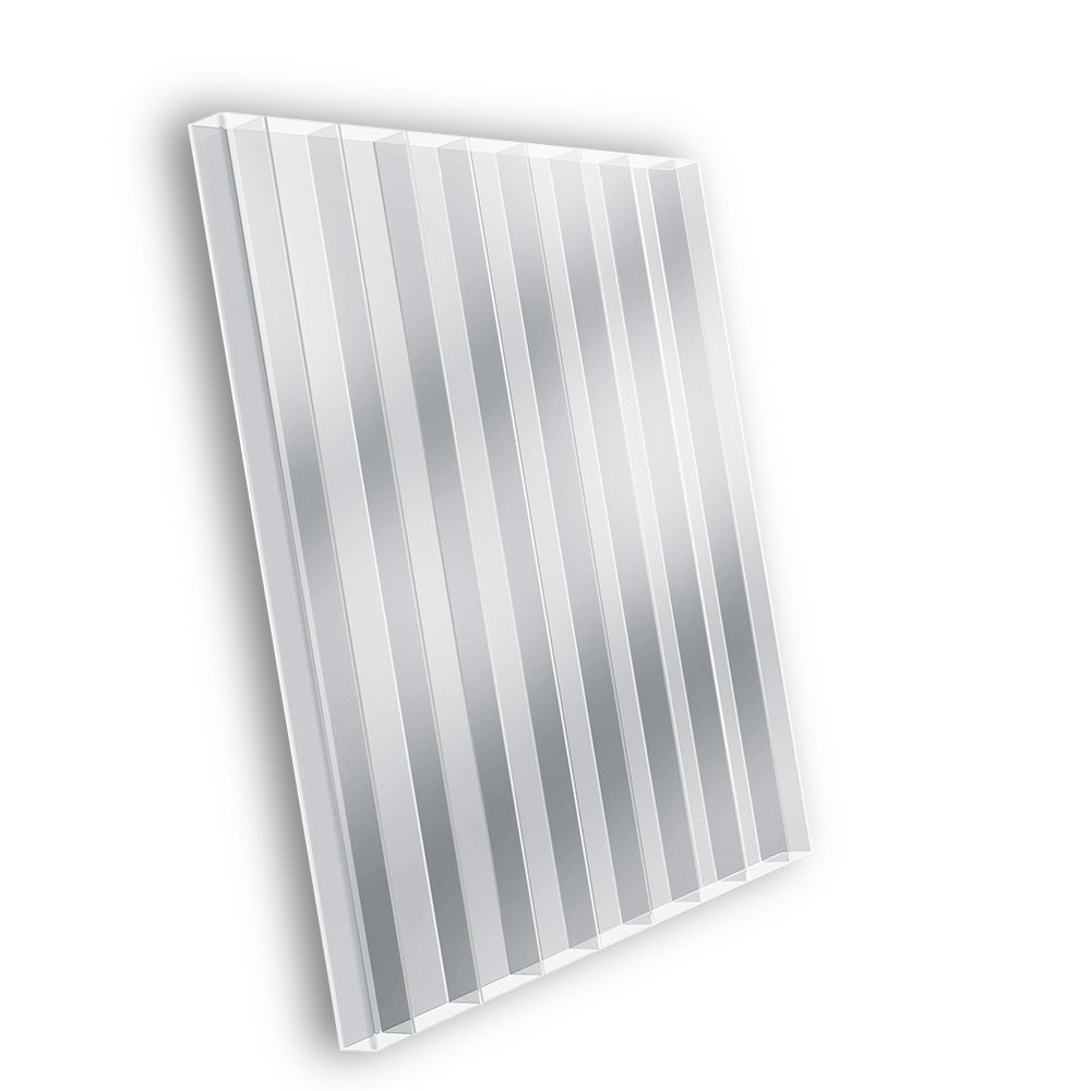 Polycarbonat Doppelstegplatten 16 mm 3-Fach Struktur klar/farblos