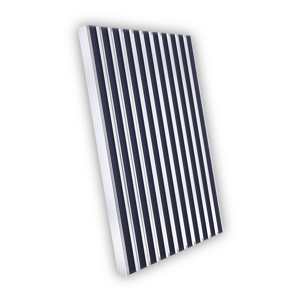 Polycarbonat Doppelstegplatten 16 mm gestreift klar/anthrazit