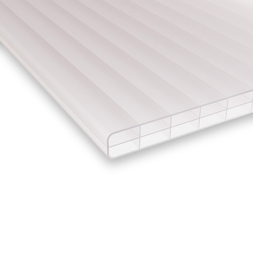 Polycarbonat Doppelstegplatten 16 mm 3-Fach Struktur opal/weiß