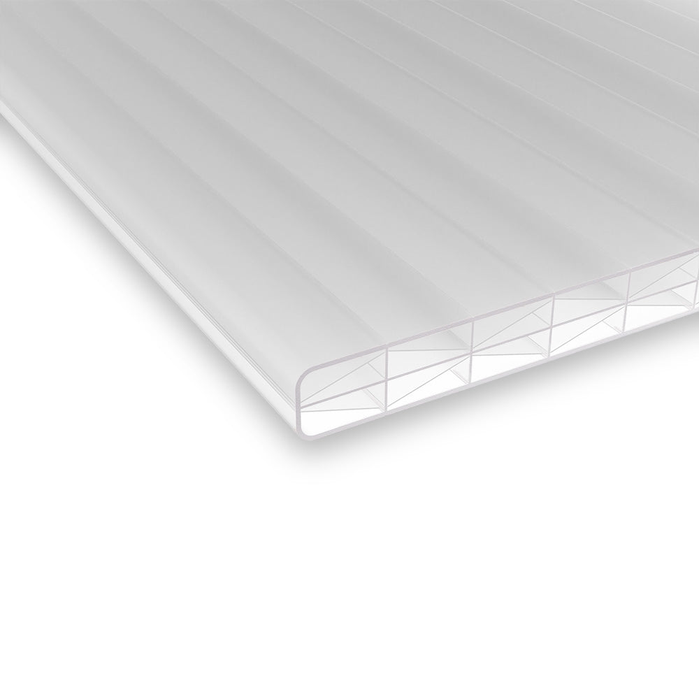 Polycarbonat Doppelstegplatten 16 mm X-Struktur opal/weiß