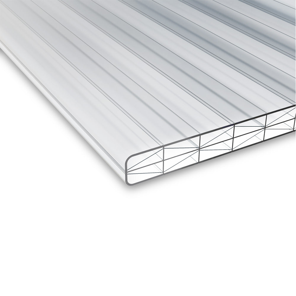 Polycarbonat Doppelstegplatten 16 mm X-Struktur klar/farblos
