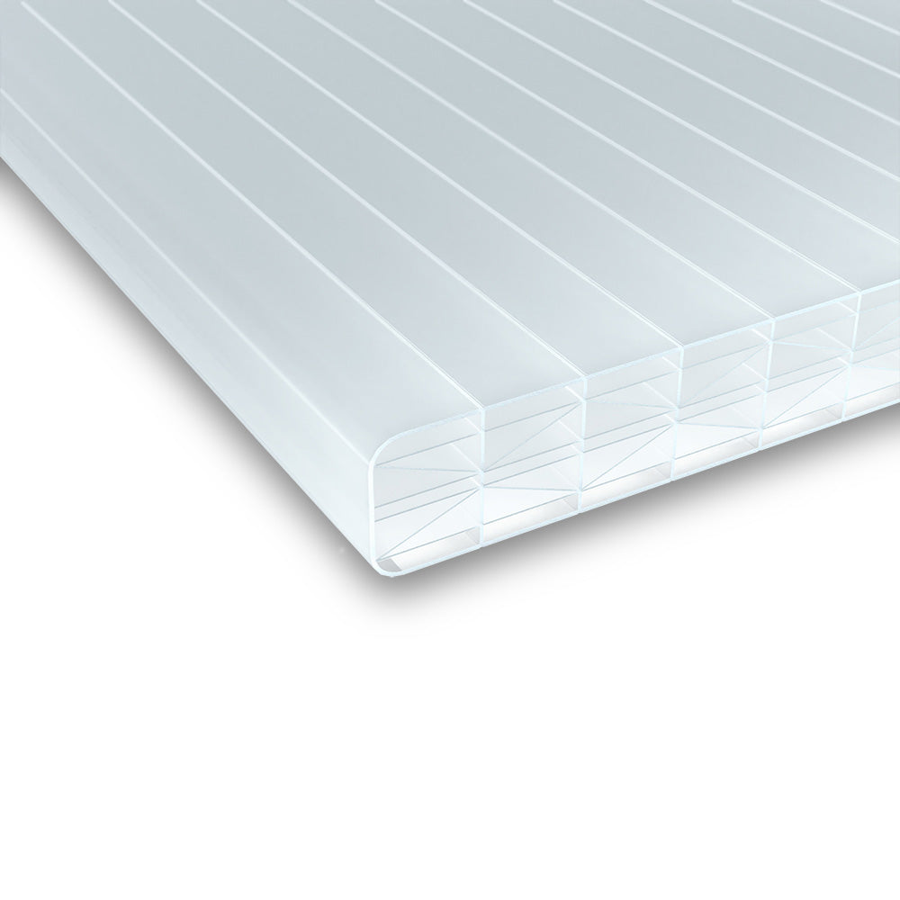 Polycarbonat Doppelstegplatten 25 mm Sun Stop opal/weiß