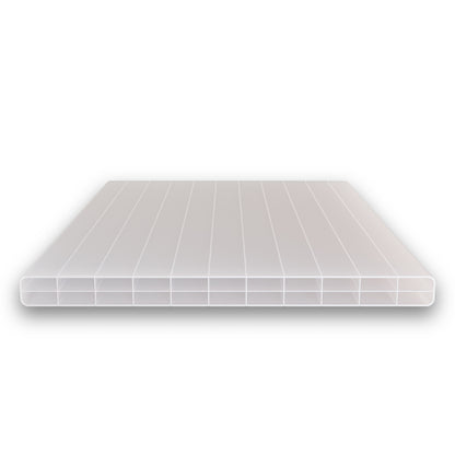 Polycarbonat Doppelstegplatten 16 mm 3-Fach Struktur opal/weiß