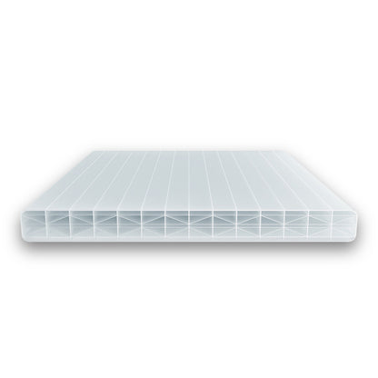 Polycarbonat Doppelstegplatten 25 mm Sun Stop opal/weiß