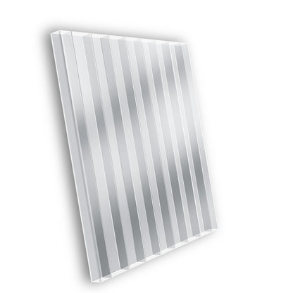 Polycarbonat Doppelstegplatten 16 mm 3-Fach Struktur klar/farblos