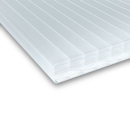 Polycarbonat Doppelstegplatten 25 mm Sun Stop opal/weiß
